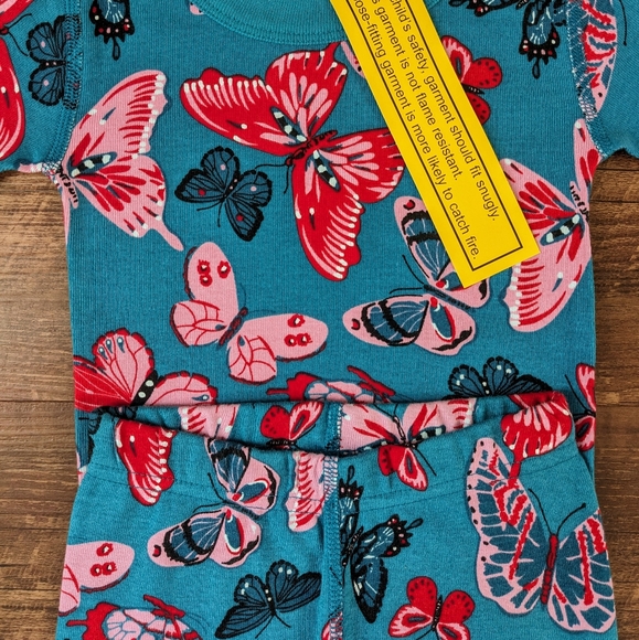 NWT Hanna Andersson Butterfly 2-Piece Pajama Set - Picture 1 of 15